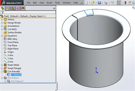 solidworks cylinder sheet metal|solidworks training cylinder design.